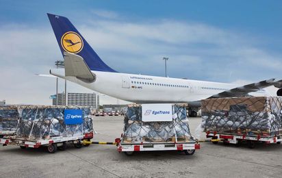 Preighter flight No. 100 with Lufthansa Cargo