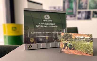 EgeTrans receives Partner-Level-Supplier award from Deere & Company