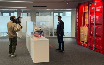 Interview für die ARD Tagesthemen