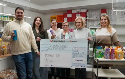 Spontane Spendenaktion für die Marbacher Tafel